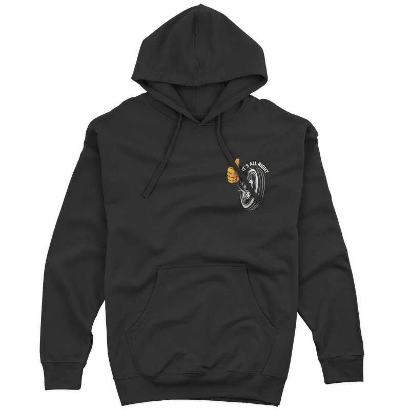 PURERACER SUDADERA CAPUCHA ITS ALL RIGHT BLACK