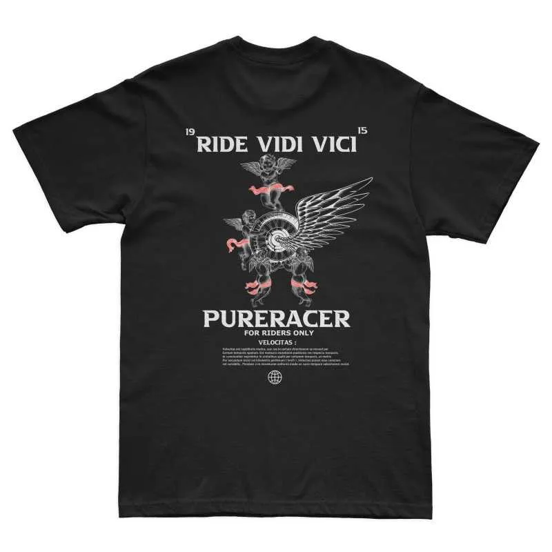 PURERACER CAMISETA RIDE VIDI VINCI BLACK