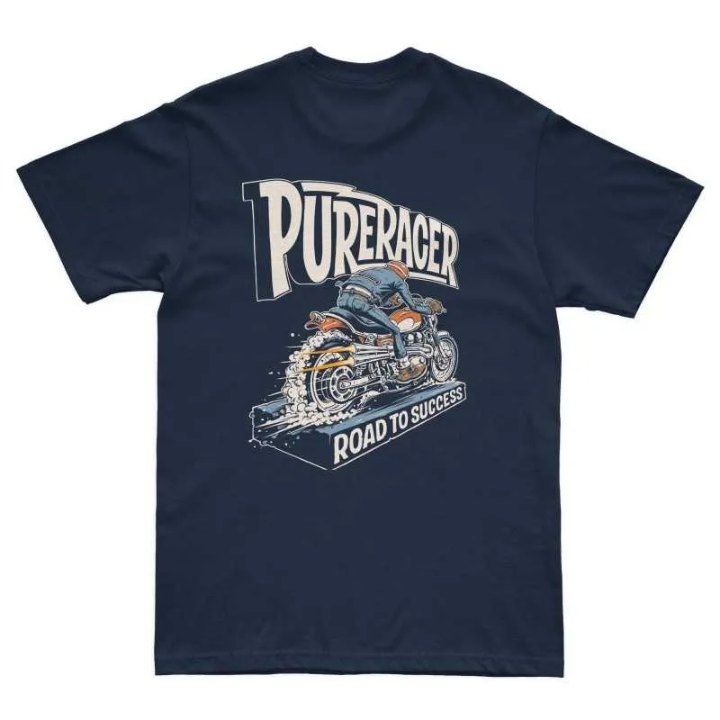PURERACER CAMISETA ROAD TO SUCCESS BLUE NAVY