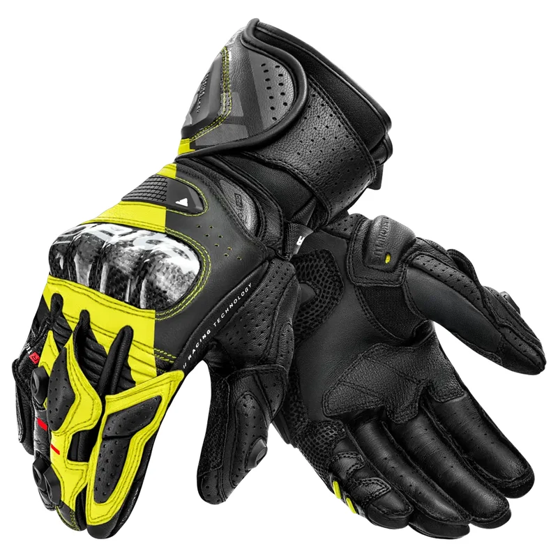 SHIMA RS-3 GUANTES DE MOTO HOMBRE NEGRO FLUOR