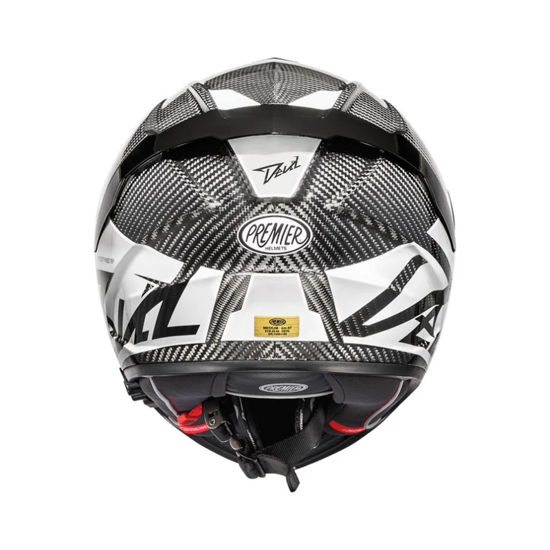 PREMIER CASCO DEVIL CARBON MN8 NEGRO BLANCO