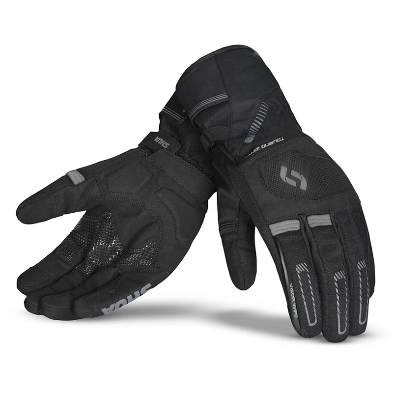 SHUA SNOW SEAL GUANTES DE MOTO INVERNO NEGRO GRIS