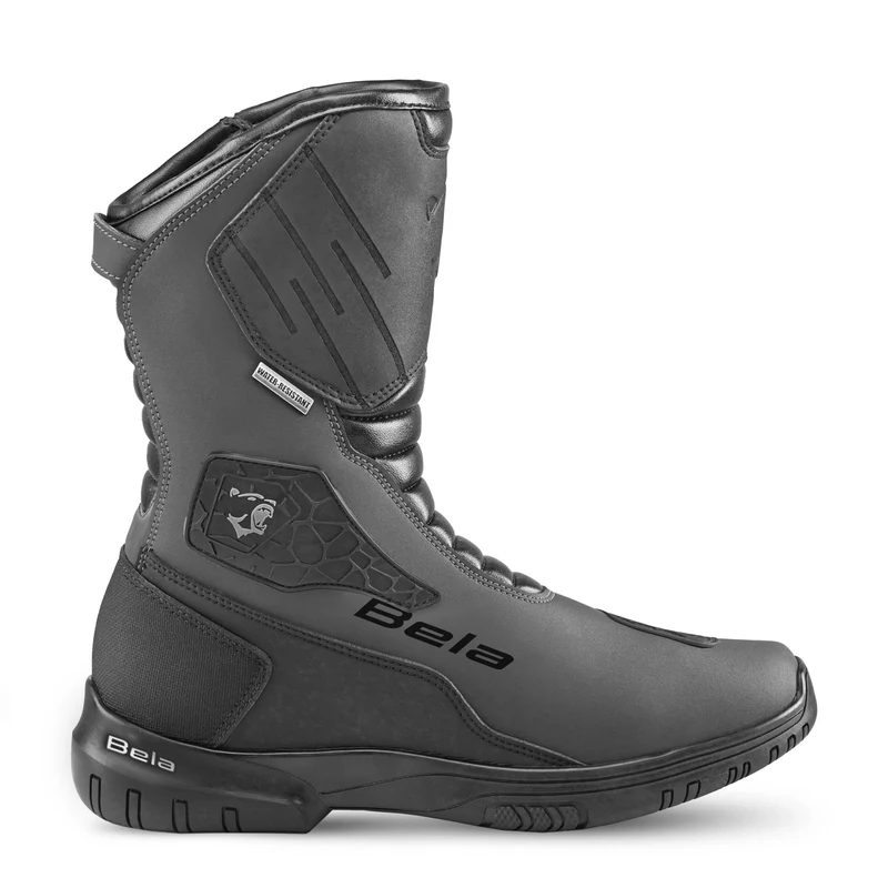BELA GLADIATOR BOTAS DE MOTO TOURING PIEL NEGRO GRIS