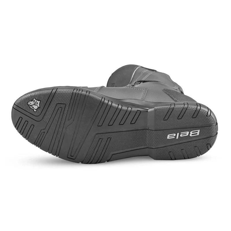 BELA GLADIATOR BOTAS DE MOTO TOURING PIEL NEGRO GRIS