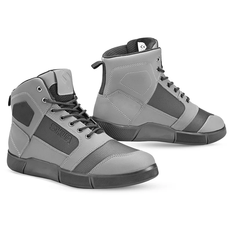 SHUA SHIFT BOTAS DE MOTO PIEL GRIS