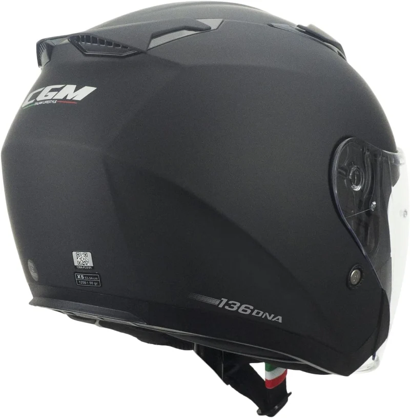 CGM 136A DNA MONO ABATIBLES CASCO JET NEGRO MATE