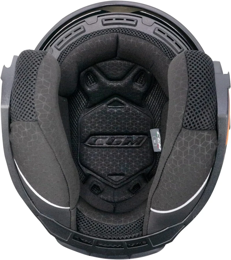 CGM 136A DNA MONO ABATIBLES CASCO JET NEGRO MATE