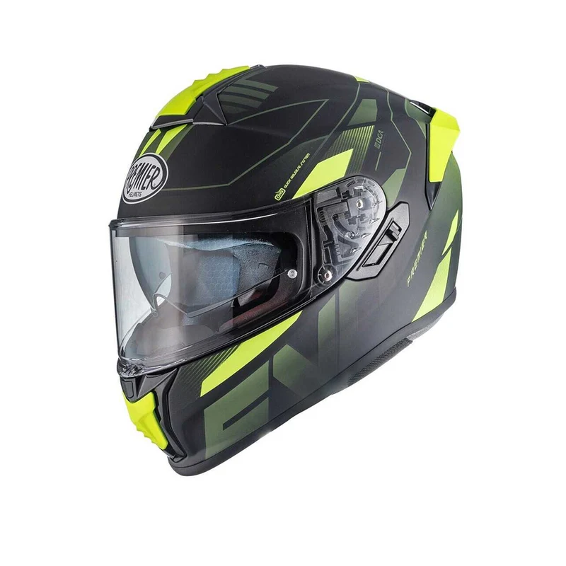 PREMIER EVOLUTION PRY9BM CASCO INTEGRAL DE MOTO NEGRO AMARILLO