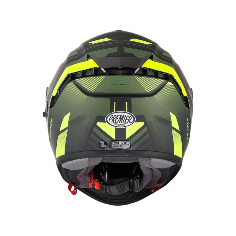 PREMIER EVOLUTION PRY9BM CASCO INTEGRAL DE MOTO NEGRO AMARILLO