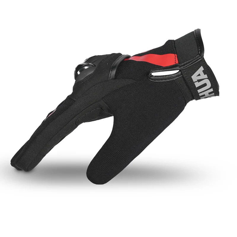 SHUA SHOT GUANTES DE MOTO TEXTILE MUJER NEGRO ROJO