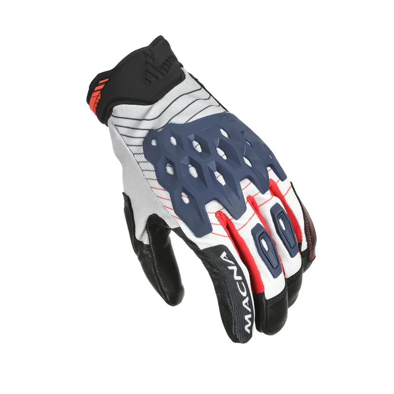 MACNA TANAMI HOMBRES GUANTES MOTO BLANCO AZUL ROJO