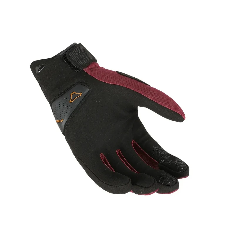 MACNA Darko mujer de moto verano Guantes Burdeos Negro
