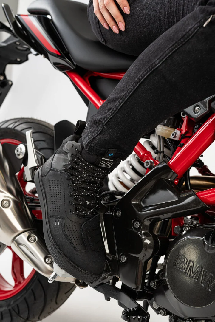 SHIMA REBEL 2.0 VENT BOTAS DE MOTO MUJER NEGRA