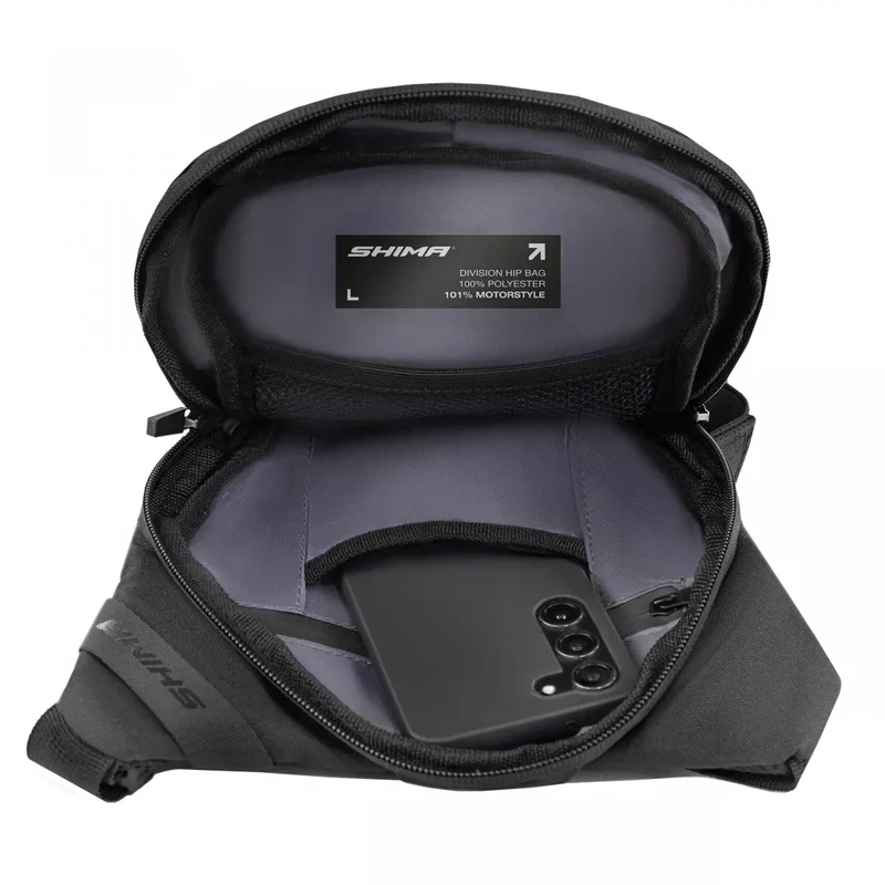 SHIMA DIVISION HIP BAG 2L NEGRO