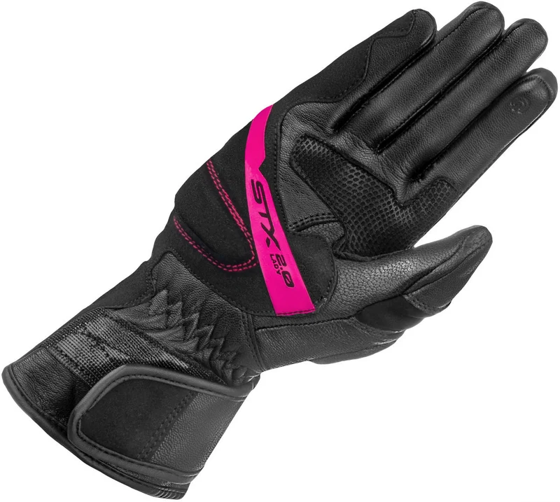 SHIMA STX 2.0 GUANTES LARGOS DE MOTO MUJER NEGRO ROSA