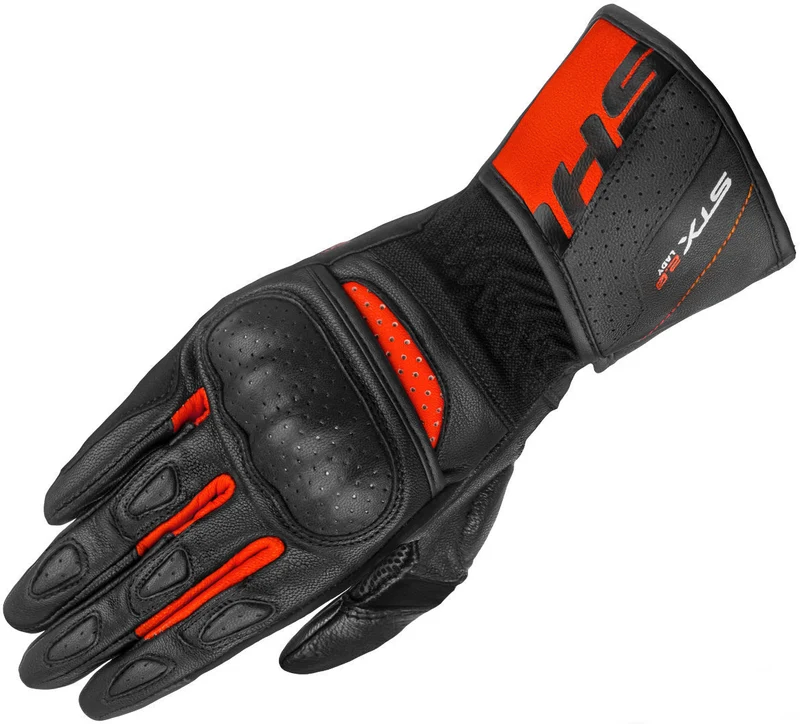 SHIMA STX 2.0 GUANTES LARGOS DE MOTO MUJER NEGRO ROJO