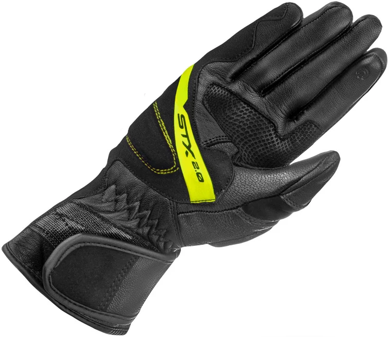 SHIMA STX 2.0 GUANTES LARGOS DE MOTO HOMBRE NEGRO AMARILLO