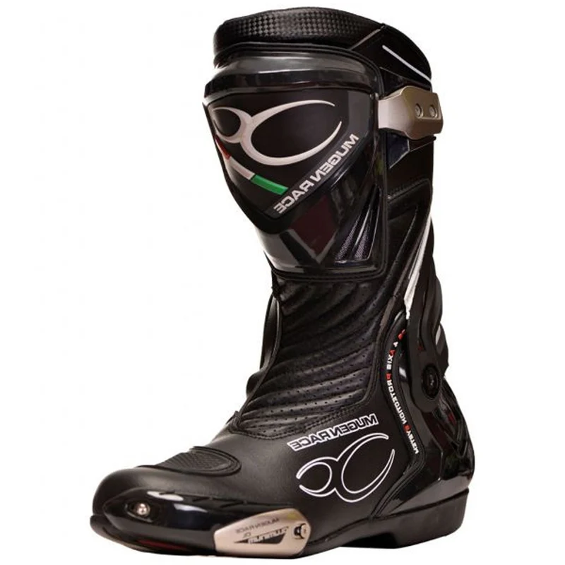 MUGENRACE Bot-MNR-1690 Sphantom 3 Deportivas Moto Botas Negro