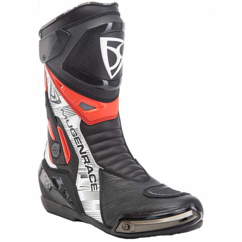 MUGENRACE BOT-MNR-2390 Phantom Plus Botas De Moto Negro Rojo