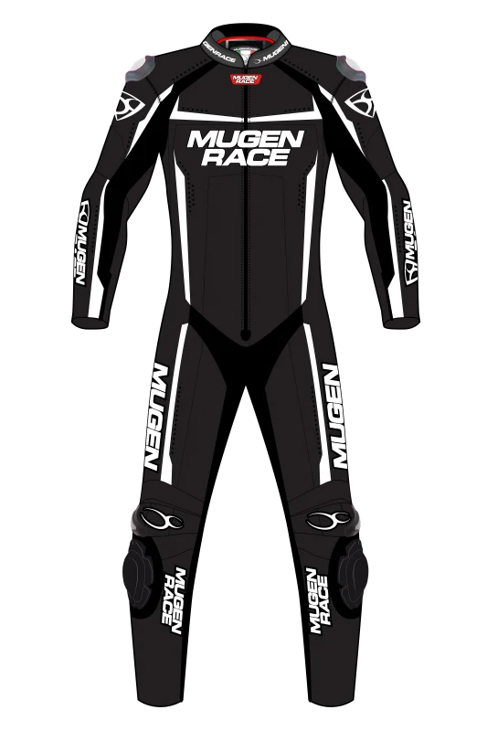 MUGENRACE LS1-MNR-1903 Kid Ohvale Traje Cuero Negro Blanco