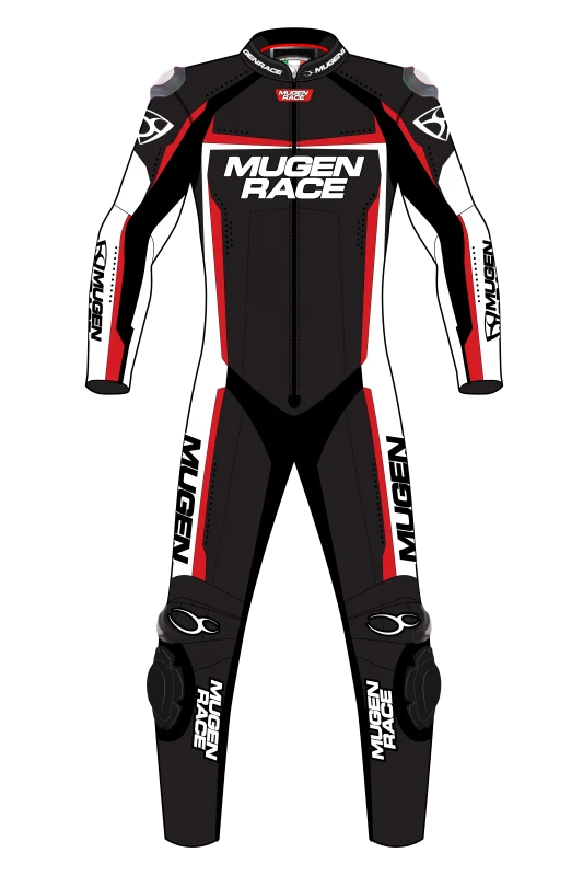 MUGENRACE LS1-MNR-1903 Kid Ohvale Traje Cuero Negro Blanco Rojo