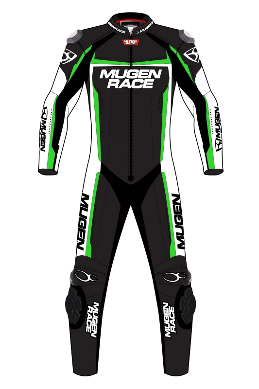 MUGENRACE LS1-MNR-1903 Kid Ohvale Traje Cuero Negro Amarillo Blanco