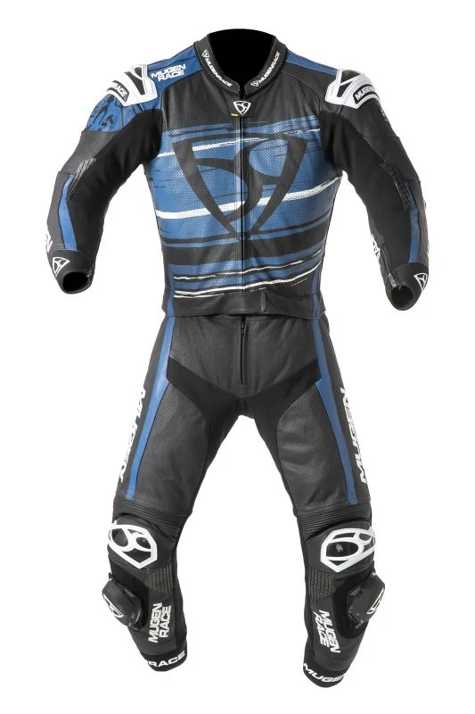 MUGENRACE MNR-2008 Rc Max Due Traje Cuero Blanco Negro Azul