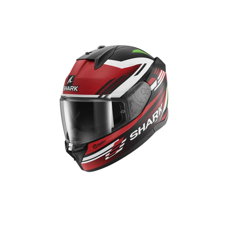 SHARK CASCO INTEGRAL D-SKWAL 3 FIRSTLAP Negro Mate Rojo Verde
