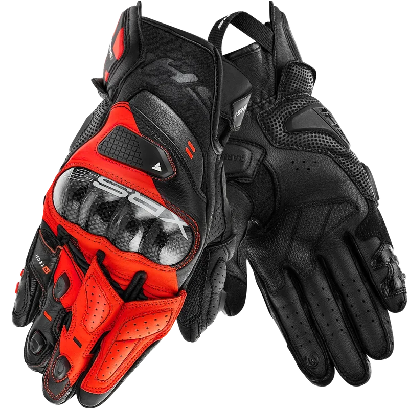 SHIMA XRS-3 GUANTES DE MOTO HOMBRE NEGRO ROJO