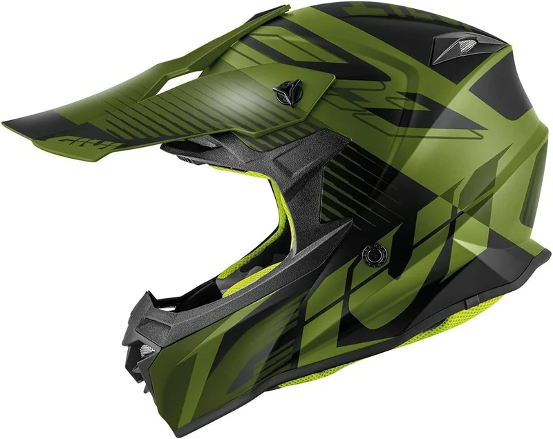 GIVI 60.1 FRESH CASCO DE MOTOCROSS NEGRO/VERDE/AMARILLO