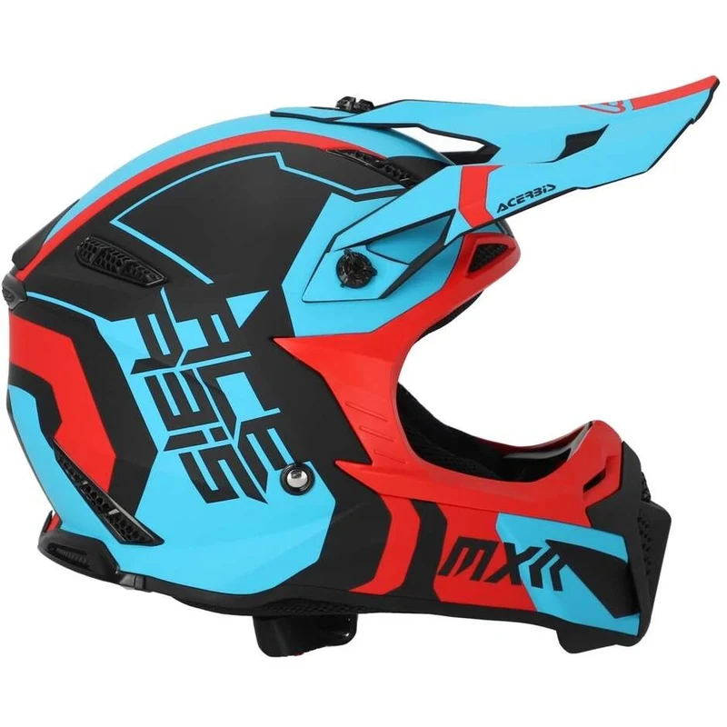 ACERBIS PROFILE 5 306 CASCO MOTOCROSS DE MOTO ROJO AZUL