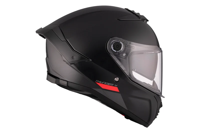 MT THUNDER 4 SV SOLID INTEGRAL DEPORTIVO CASCO DE MOTO A1 NEGRO BRILLANTE