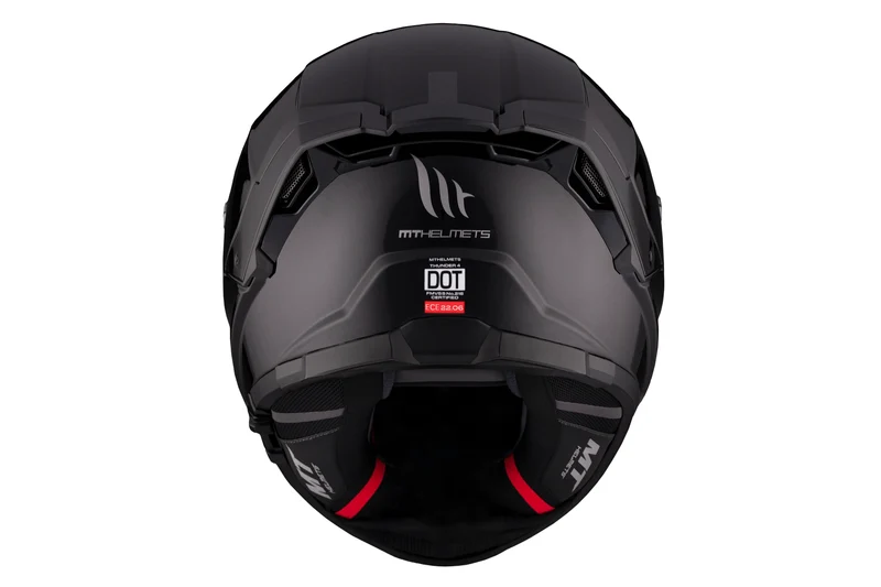 MT THUNDER 4 SV SOLID INTEGRAL DEPORTIVO CASCO DE MOTO A1 NEGRO BRILLANTE