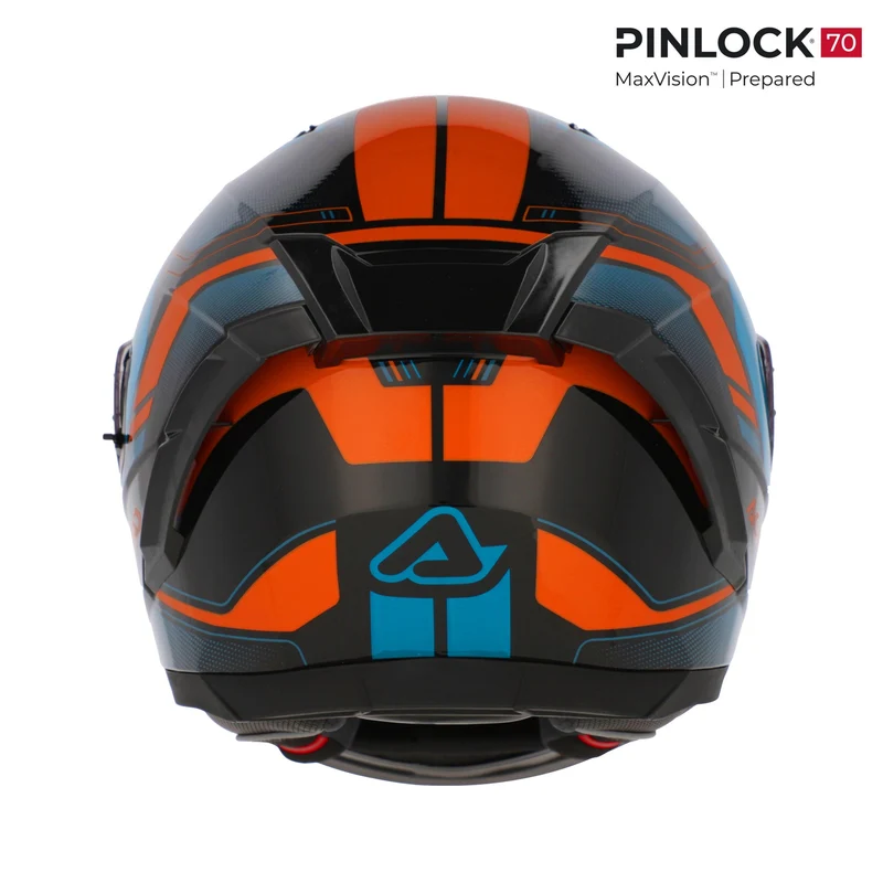 ACERBIS CASCO X-WAY GRAPHIC AZUL NARANJA