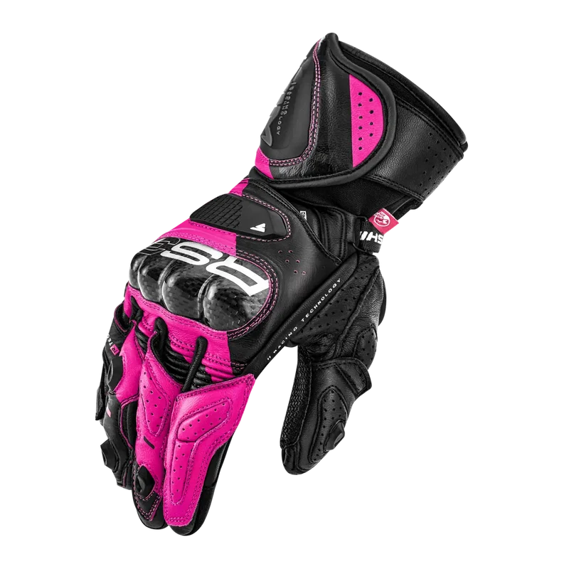 SHIMA RS-3 GUANTES DEPORTIVOS NEGRO MUJER ROSA
