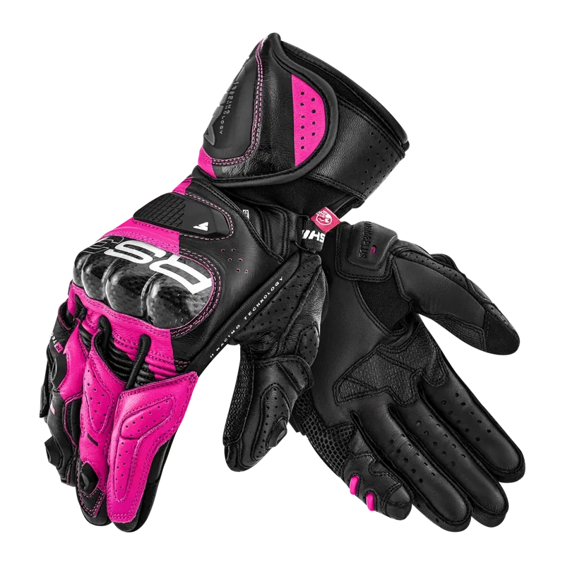 SHIMA RS-3 GUANTES DEPORTIVOS NEGRO MUJER ROSA
