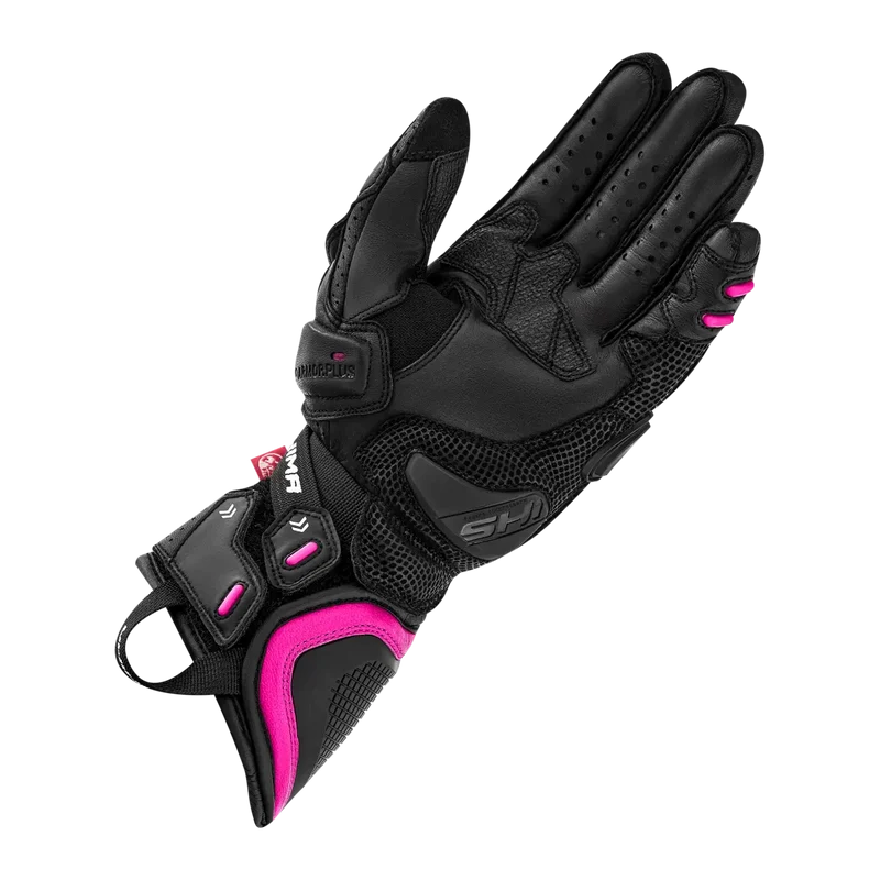 SHIMA RS-3 GUANTES DEPORTIVOS NEGRO MUJER ROSA