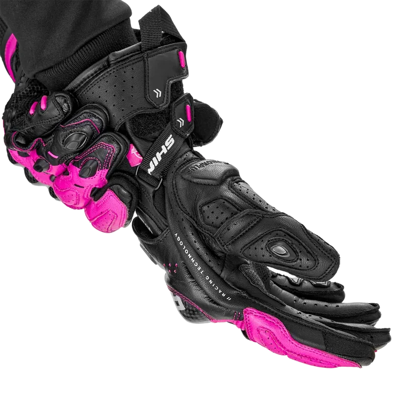 SHIMA RS-3 GUANTES DEPORTIVOS NEGRO MUJER ROSA