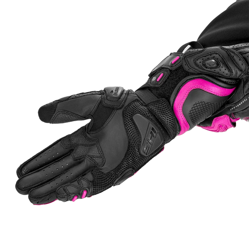 SHIMA RS-3 GUANTES DEPORTIVOS NEGRO MUJER ROSA