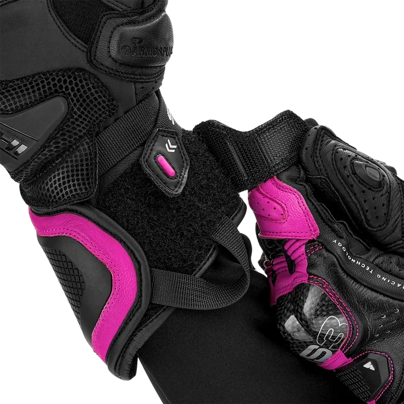 SHIMA RS-3 GUANTES DEPORTIVOS NEGRO MUJER ROSA