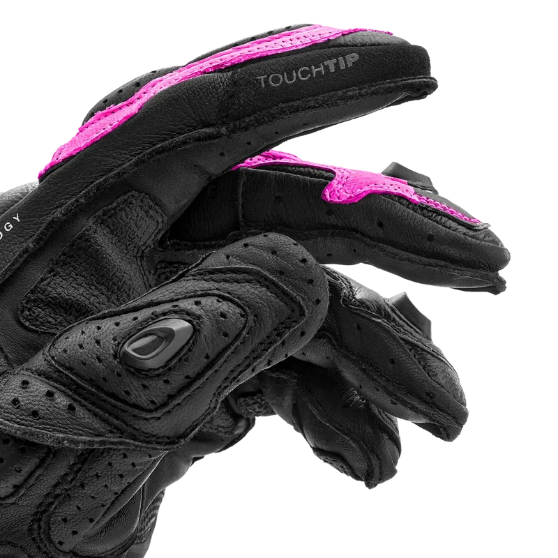 SHIMA RS-3 GUANTES DEPORTIVOS NEGRO MUJER ROSA