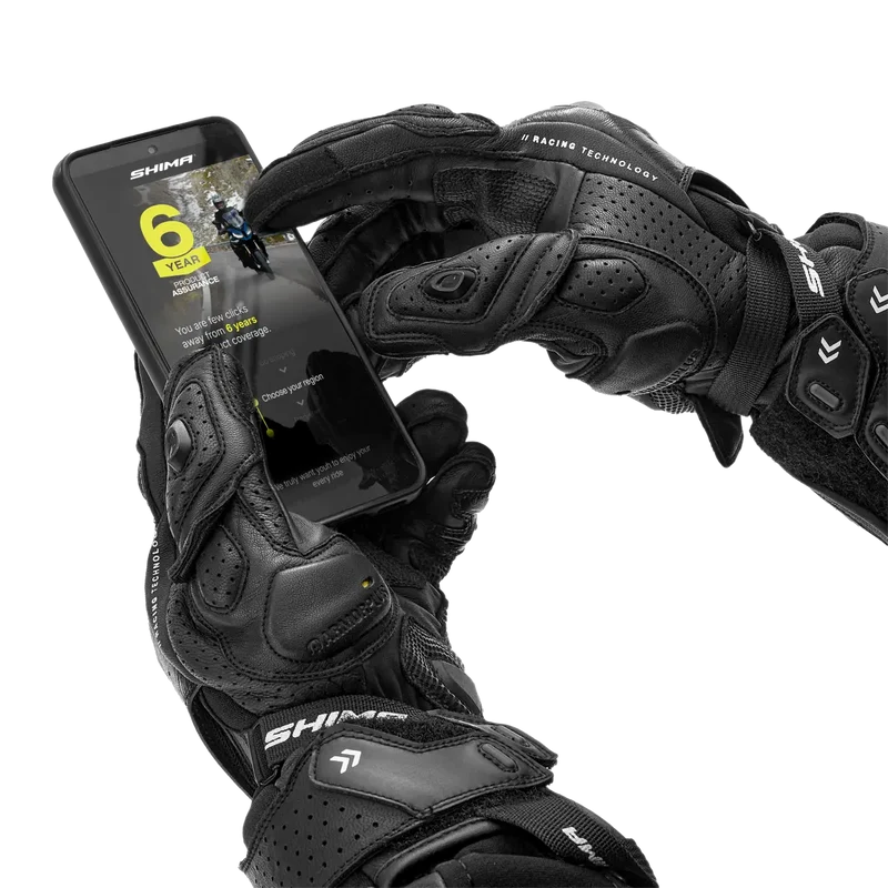 SHIMA RS-3 GUANTES DEPORTIVOS MUJER NEGRO