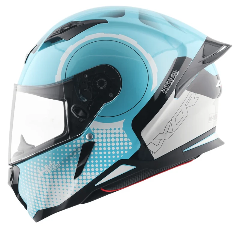AXOR HUNTER SPEAR CASCO INTEGRAL DE MOTOCICLETA AZUL