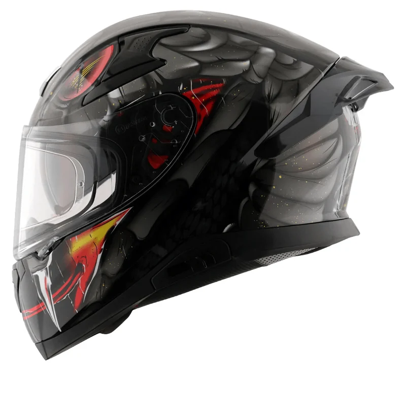 AXOR APEX VENOMOUS DV CASCO INTEGRAL DE MOTOCICLETA NG MATE_GRIS