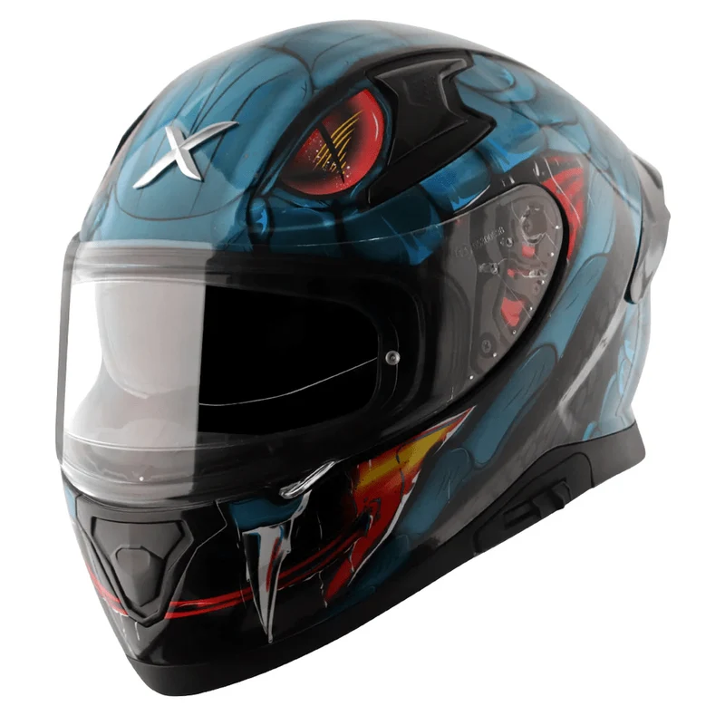 AXOR APEX VENOMOUS DV CASCO INTEGRAL DE MOTOCICLETA NEGRO_AZUL