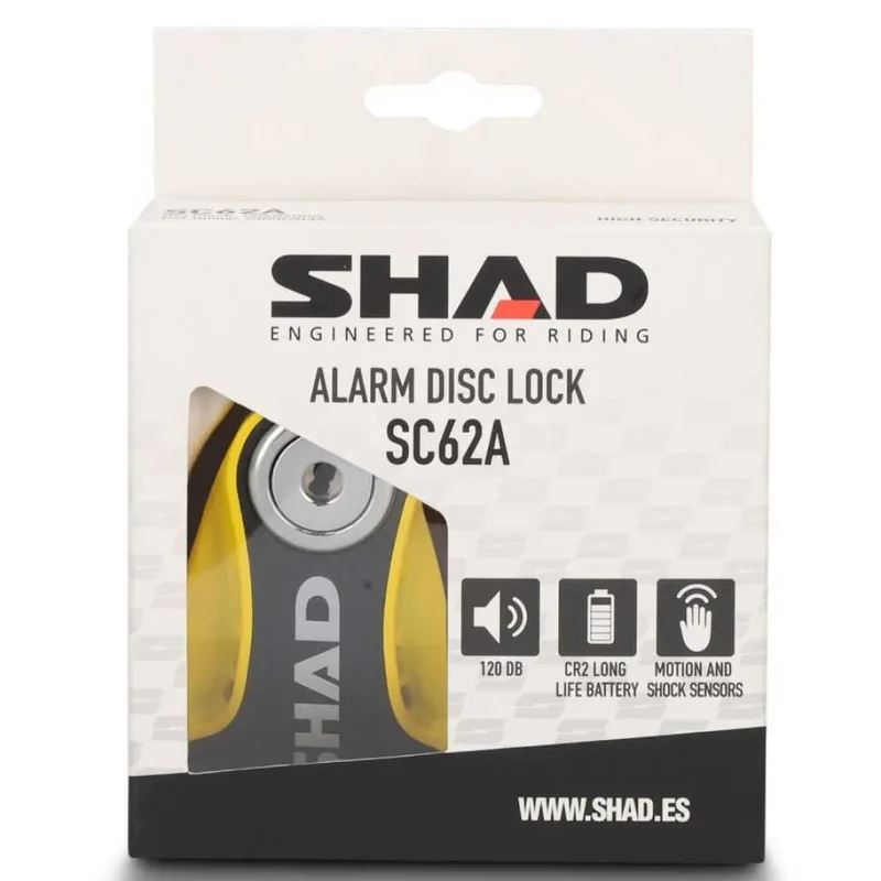 SHAD DISC LOCK SC62A (ALARM) AMARILLO VERSION PIN 10mm