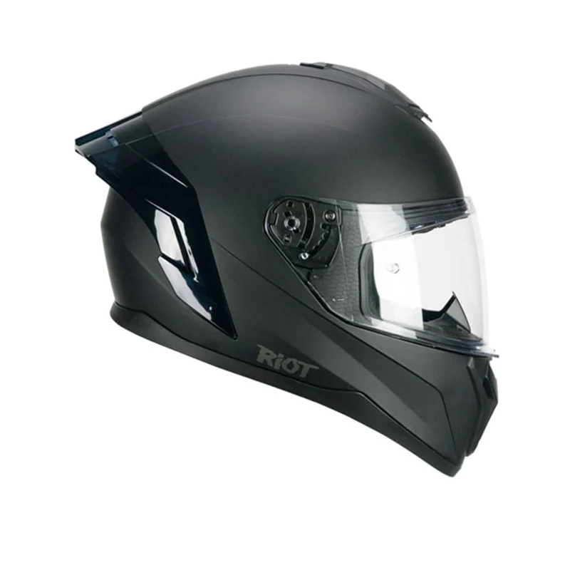 CGM 330A RIOT MONO Integral Moto Casco Negro Mate