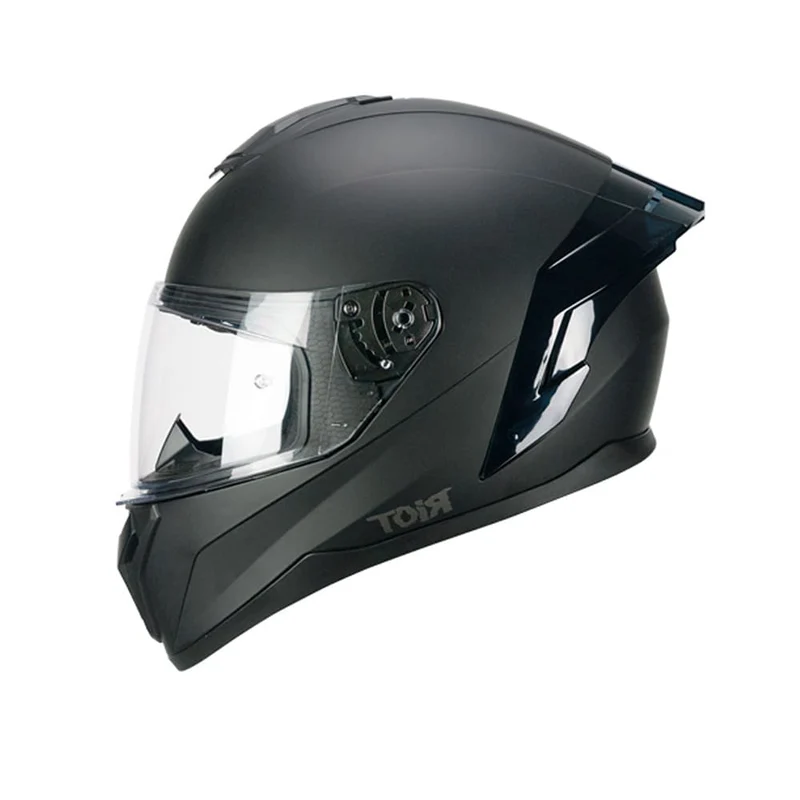 CGM 330A RIOT MONO Integral Moto Casco Negro Mate