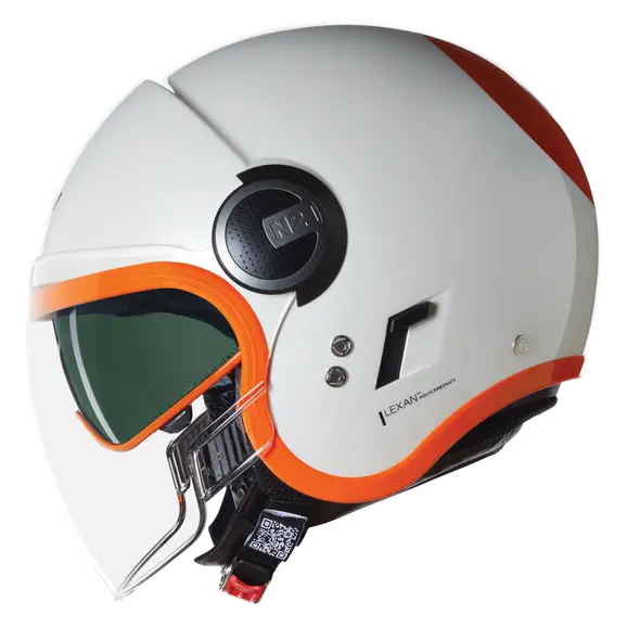 NOLAN N21 VISOR OCIO 347 Jet Casco Perla Arancione