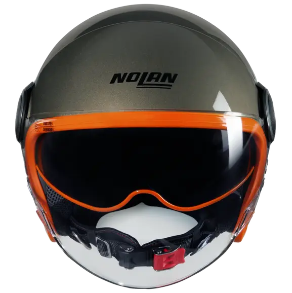 NOLAN N21 VISOR OCIO 349 cara abierta moto casco Naranja piedra